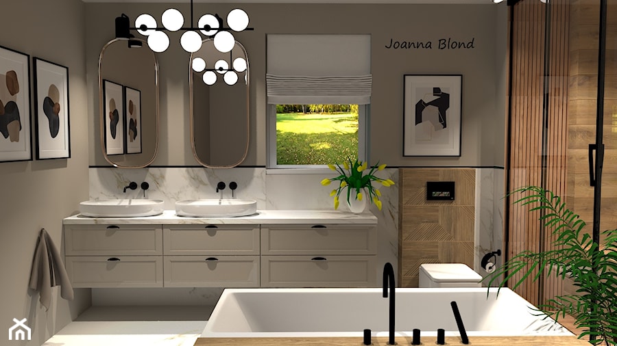 Łazienka - salon kąpielowy - zdjęcie od Studio Projektowe Joanna Blond