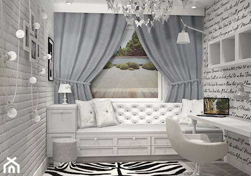 Romantyczny pokój z szekspirem - zdjęcie od Studio Projektowe Joanna Blond
