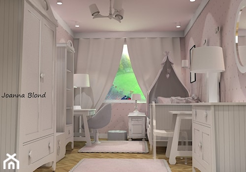 Cukierkowy pokój małej księżniczki - zdjęcie od Studio Projektowe Joanna Blond
