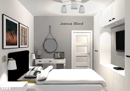 Sypialnia w bieli - zdjęcie od Studio Projektowe Joanna Blond