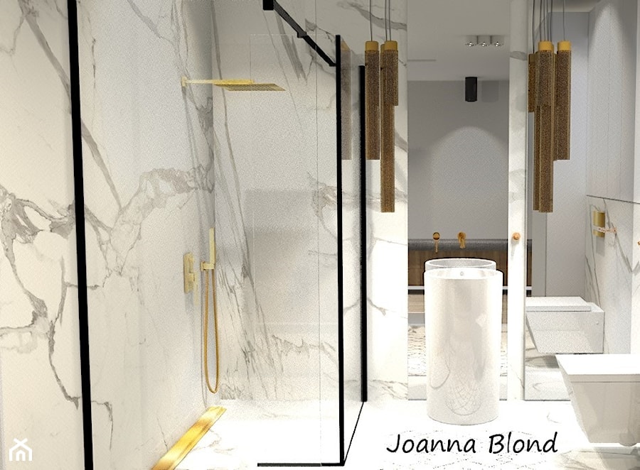 Złoto i marmur - zdjęcie od Studio Projektowe Joanna Blond