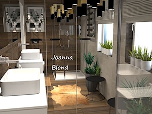 Łazienka w lustrach - zdjęcie od Studio Projektowe Joanna Blond