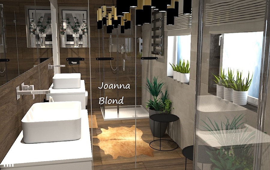 Łazienka w lustrach - zdjęcie od Studio Projektowe Joanna Blond