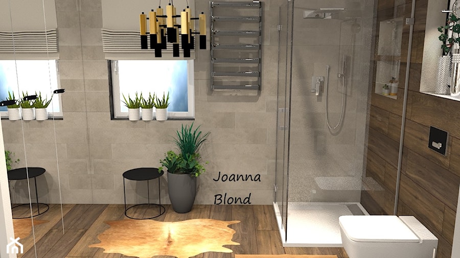 Łazienka w lustrach - zdjęcie od Studio Projektowe Joanna Blond