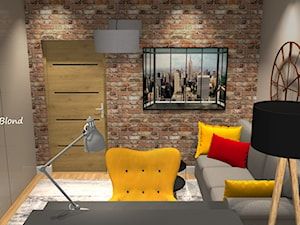 Biuro w domu w cegle - zdjęcie od Studio Projektowe Joanna Blond