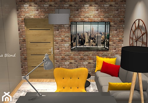 Biuro w domu w cegle - zdjęcie od Studio Projektowe Joanna Blond