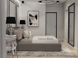 Sypialnia w odcieniach beżu i brązu - zdjęcie od Studio Projektowe Joanna Blond
