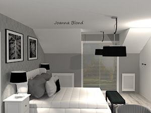Sypialnia ze skosami - zdjęcie od Studio Projektowe Joanna Blond