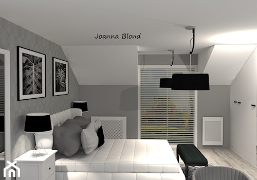 Sypialnia ze skosami - zdjęcie od Studio Projektowe Joanna Blond