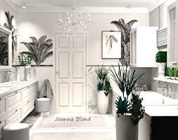 Luksusowy salon kąpielowy z palmami - zdjęcie od Studio Projektowe Joanna Blond - Homebook