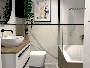 Łazienka w marmurze - zdjęcie od Studio Projektowe Joanna Blond