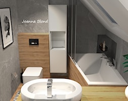 Łazienka ze skosami - zdjęcie od Studio Projektowe Joanna Blond - Homebook
