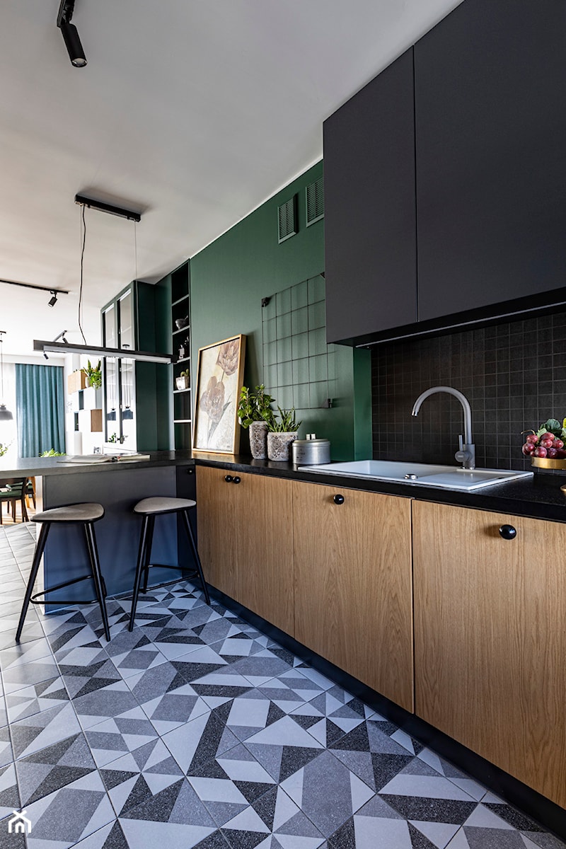 Zielony dom w Gdyni - Kuchnia, styl nowoczesny - zdjęcie od Kowalczyk Gajda Studio Projektowe