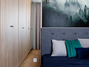 Mieszkanie Gdańsk Niepołomicka - Mała szara sypialnia, styl tradycyjny - zdjęcie od Kowalczyk Gajda Studio Projektowe