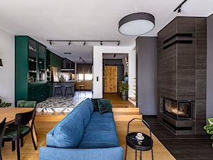Zielony dom w Gdyni - Salon, styl nowoczesny - zdjęcie od Kowalczyk Gajda Studio Projektowe