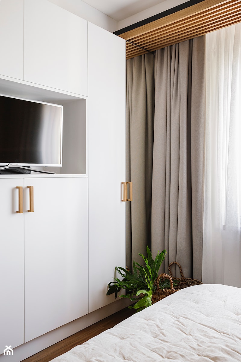 Mieszkanie na Helu - Sypialnia, styl nowoczesny - zdjęcie od Kowalczyk Gajda Studio Projektowe