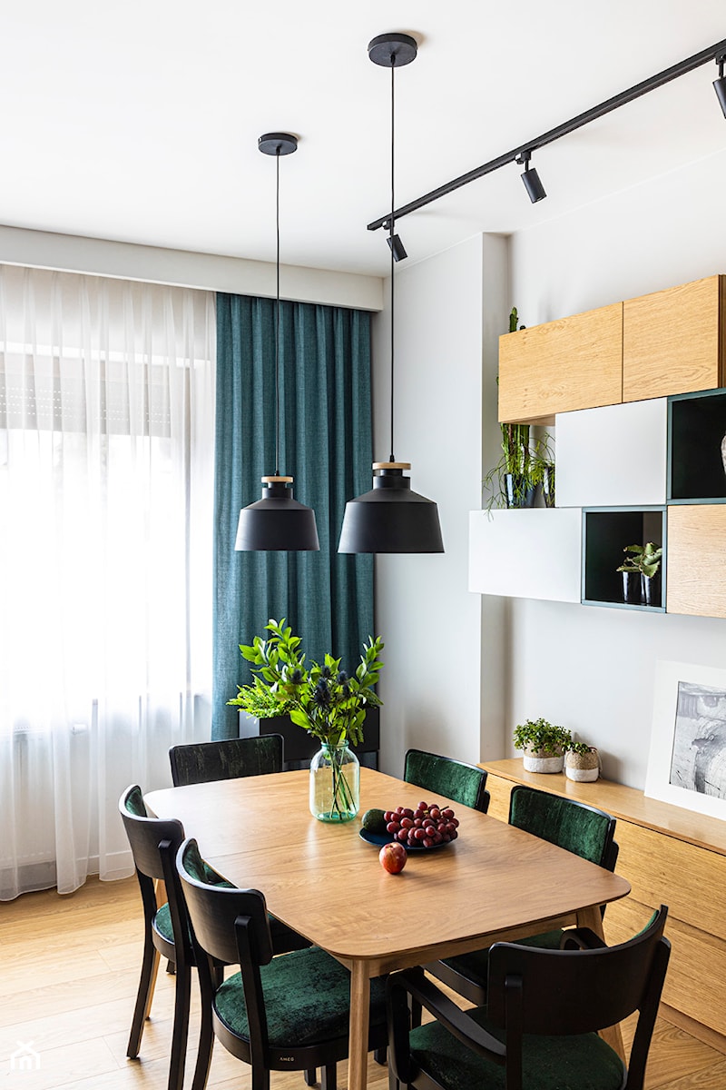 Zielony dom w Gdyni - Jadalnia, styl nowoczesny - zdjęcie od Kowalczyk Gajda Studio Projektowe