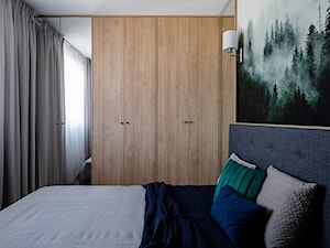 Mieszkanie Gdańsk Niepołomicka - Mała biała sypialnia, styl tradycyjny - zdjęcie od Kowalczyk Gajda Studio Projektowe