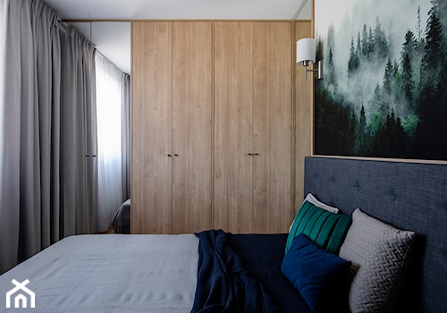 Mieszkanie Gdańsk Niepołomicka - Mała biała sypialnia, styl tradycyjny - zdjęcie od Kowalczyk Gajda Studio Projektowe