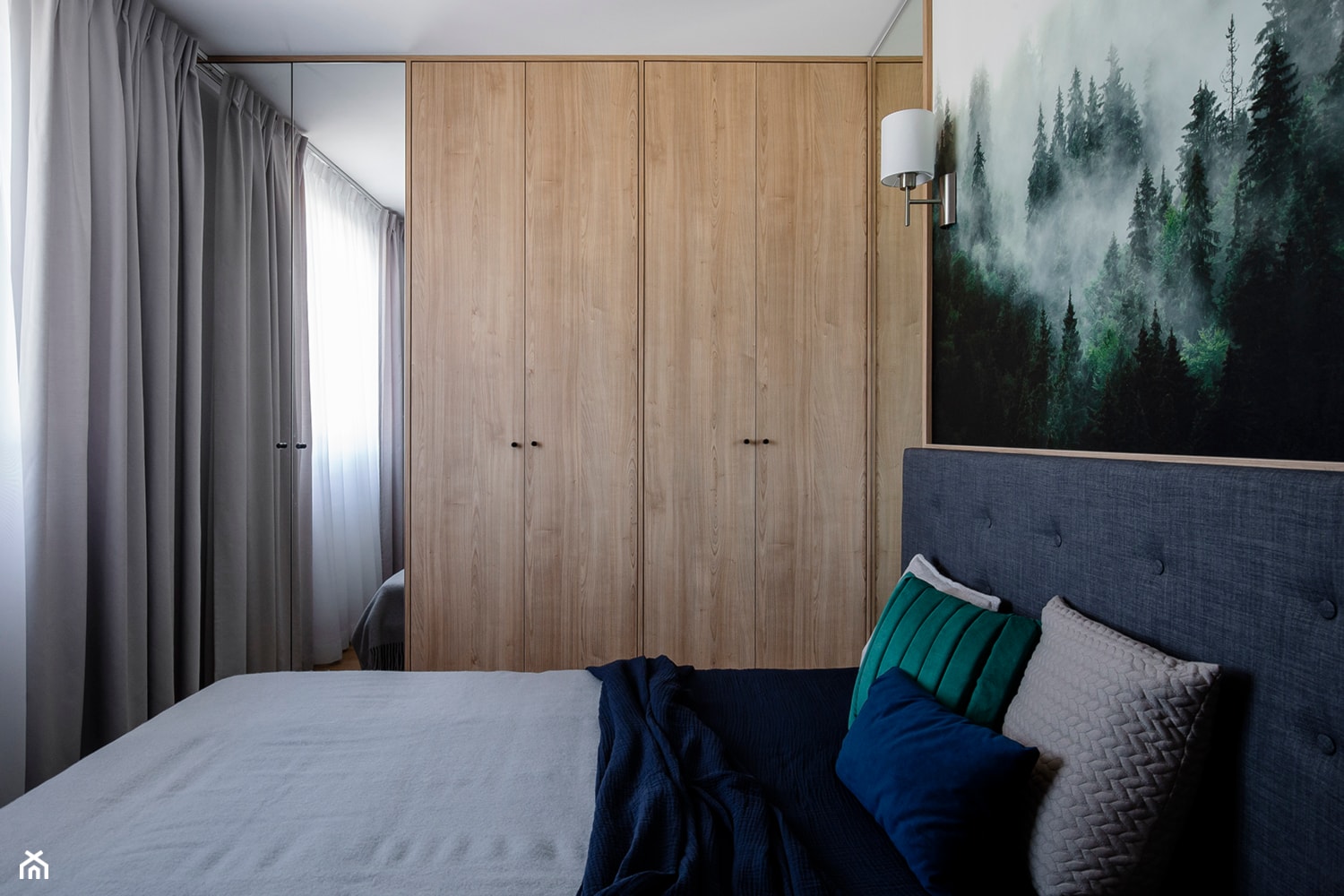 Mieszkanie Gdańsk Niepołomicka - Mała biała sypialnia, styl tradycyjny - zdjęcie od Kowalczyk Gajda Studio Projektowe - Homebook