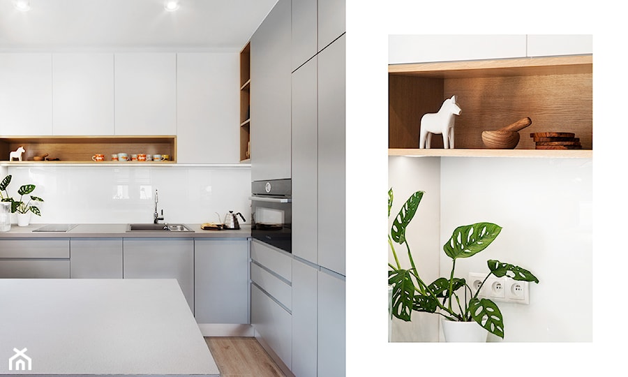 Mieszkanie Gdynia Chwarzno - Kuchnia, styl nowoczesny - zdjęcie od Kowalczyk Gajda Studio Projektowe