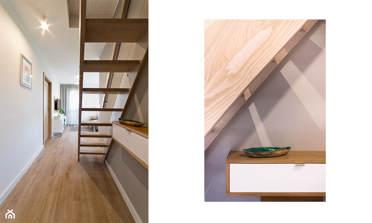 Mieszkanie Gdynia Chwarzno - Hol / przedpokój, styl nowoczesny - zdjęcie od Kowalczyk Gajda Studio Projektowe - Homebook