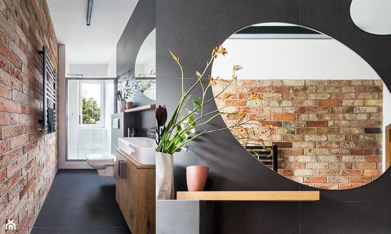 Mieszkanie Gdańsk Śródmieście - Mała łazienka z oknem, styl nowoczesny - zdjęcie od Kowalczyk Gajda Studio Projektowe - Homebook