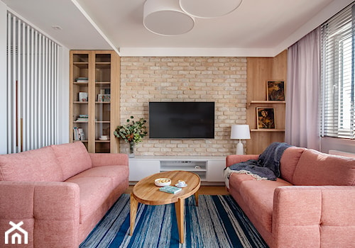 Mieszkanie Gdańsk Niepołomicka - Średni biały salon, styl tradycyjny - zdjęcie od Kowalczyk Gajda Studio Projektowe