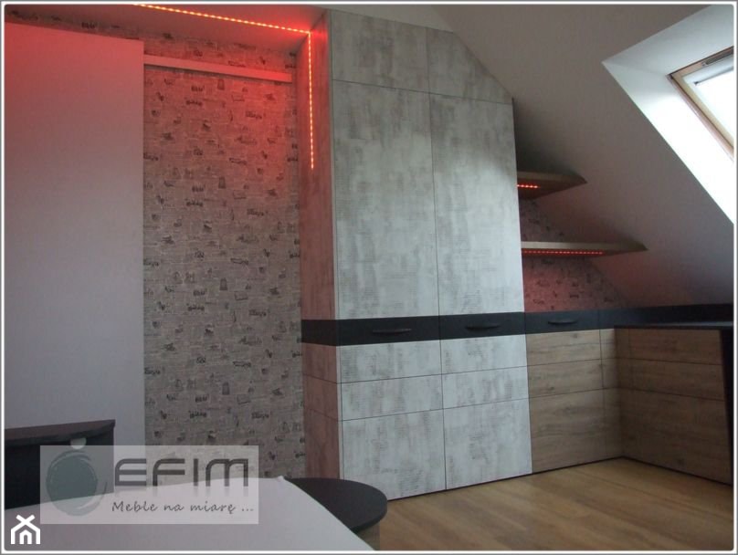 oświetlenie LED RGB szafy i sufitu - zdjęcie od EFIM_meble na miarę