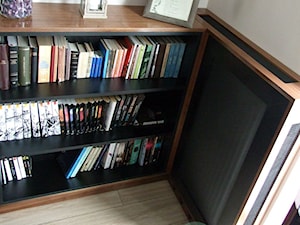 Komoda biblioteczna do salonu z zabudową grzejnika - zdjęcie od EFIM_meble na miarę
