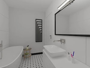 Łazienka w przedwojennym klimacie – aranżacja pomieszczenia - zdjęcie od MGArchitekci.pl