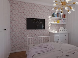 Różowa sypialnia - pokój dla córki - zdjęcie od MGArchitekci.pl