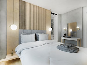 Przytulna sypialnia - zdjęcie od Załęska projektowanie wnętrz