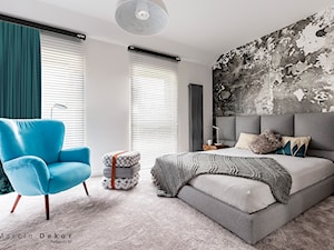 Sypialnia - Średnia biała sypialnia, styl nowoczesny - zdjęcie od Marcin Dekor