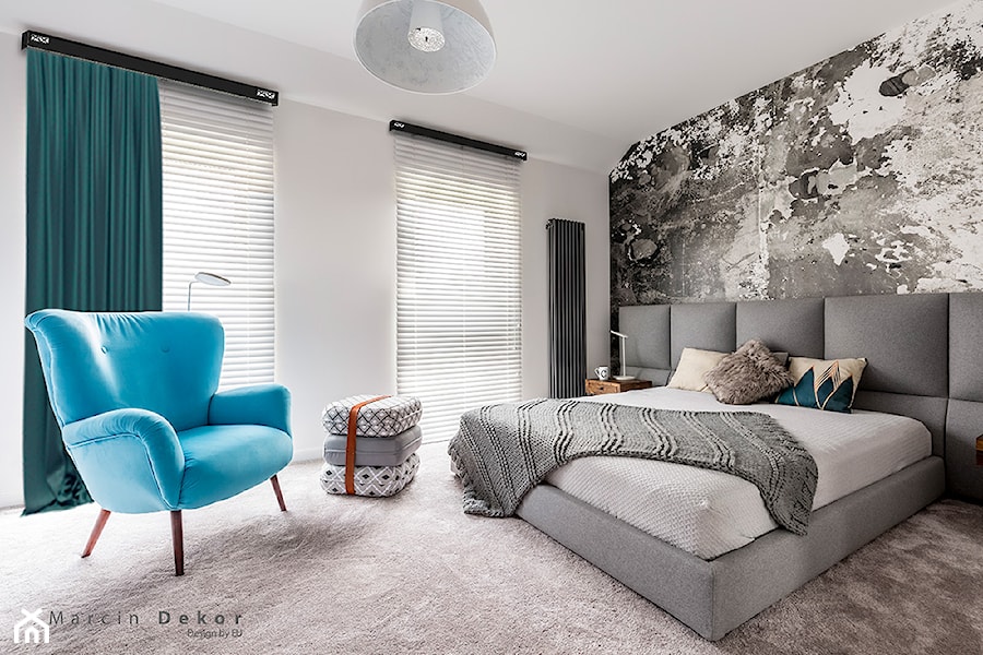 Sypialnia - Średnia biała sypialnia, styl nowoczesny - zdjęcie od Marcin Dekor