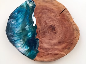 Drewniana Deska serów - Blue Lagoon - zdjęcie od milasoo