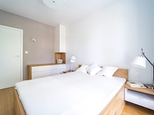 FOTOGRAFIA WNETRZ GDANSK - Średnia biała szara sypialnia, styl nowoczesny - zdjęcie od FOTOGRAFIA WNĘTRZ GDAŃŚK
