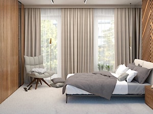 Elegancka sypialnia w przytulnym klimacie - zdjęcie od PRACOWNIA PROJEKTOWA KINGA ZDŻALIK