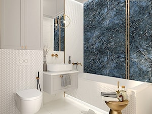 Elegancka łazienka z nutą glamour - zdjęcie od PRACOWNIA PROJEKTOWA KINGA ZDŻALIK