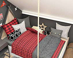 Łóżko w pokoju chłopca - zdjęcie od PRACOWNIA PROJEKTOWA KINGA ZDŻALIK - Homebook