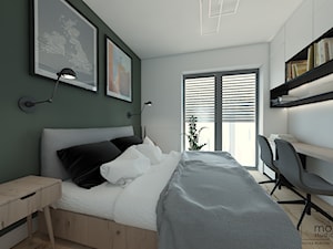 Funkcjonalnie i nowocześnie - Sypialnia, styl nowoczesny - zdjęcie od mo.studio