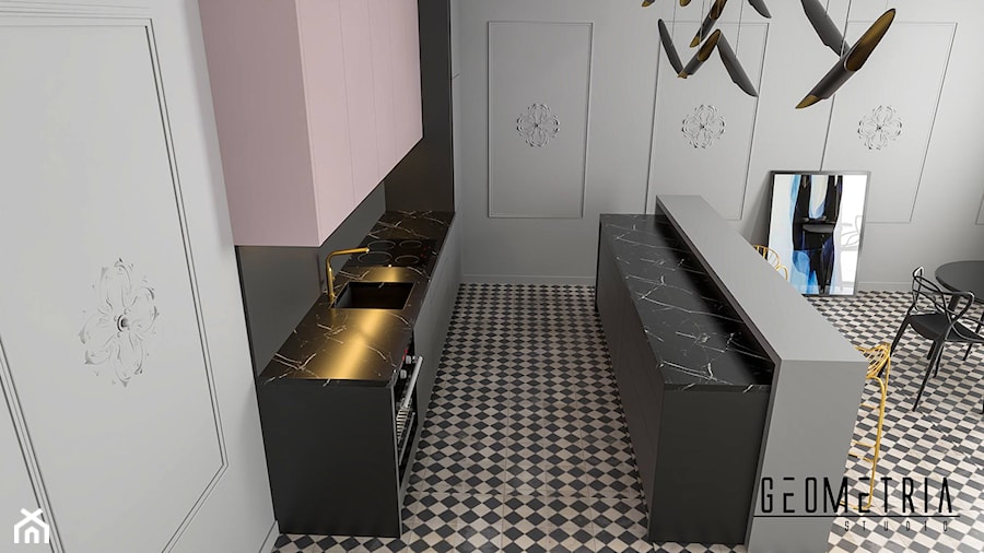 Nowoczesne mieszkanie - Kuchnia, styl nowoczesny - zdjęcie od Geometria Studio