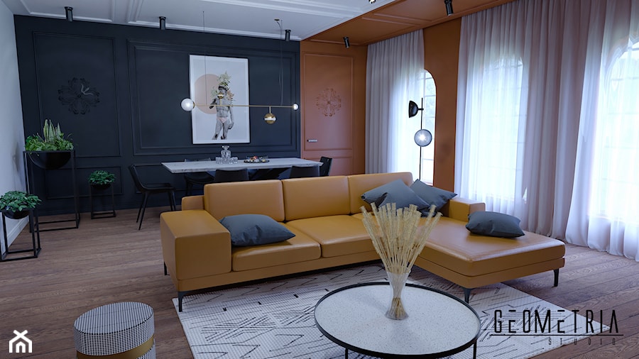 Apartament Klasyczny - Salon, styl nowoczesny - zdjęcie od Geometria Studio