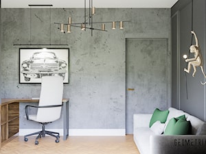 Domowe biuro - Biuro, styl industrialny - zdjęcie od Geometria Studio