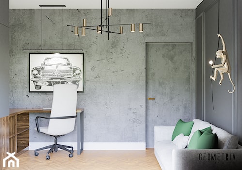 Domowe biuro - Biuro, styl industrialny - zdjęcie od Geometria Studio