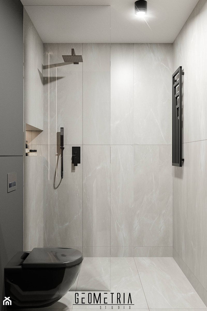 Projekt łazienki - Łazienka, styl nowoczesny - zdjęcie od Geometria Studio