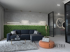 Salon pełen zieleni - zdjęcie od Geometria Studio