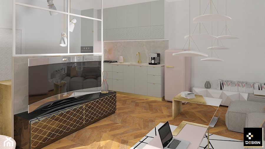 SZKLANY APARTAMENT - zdjęcie od PLUSDESIGN Studio Projektowe Luba Boccardi