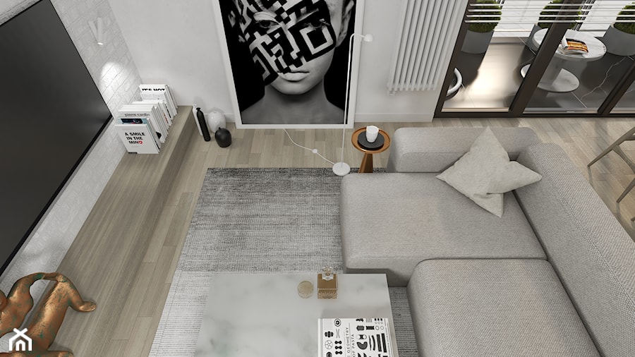MINIMALIZM - Salon, styl minimalistyczny - zdjęcie od PLUSDESIGN Studio Projektowe Luba Boccardi