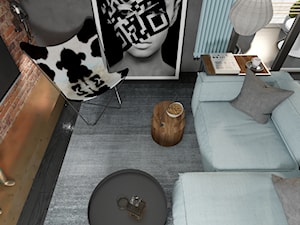 LOFTOFO-MINIMALIZM - Salon, styl industrialny - zdjęcie od PLUSDESIGN Studio Projektowe Luba Boccardi